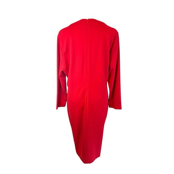 Escada Dzanna V-neck Red Dress - Picture 3 of 12